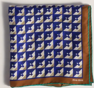 Miu Miu Printed silk scarf