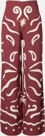 Cala de la Cruz Toya printed wide-leg pants