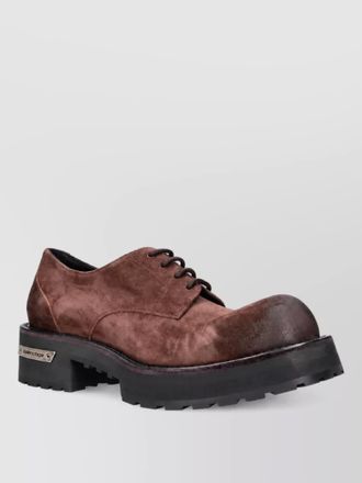 Balenciaga suede derby shoes