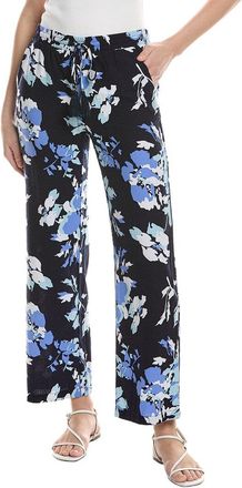Ellen Tracy Wide Leg Linen-Blend Pant