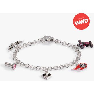 Alex and Ani Hot Wheels Racecar Toggle Charm Bracelet in Silver at Nordstrom