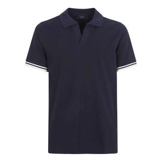 Fay Polo Shirts, male, Blue, Size: 2XL Polo Bowling