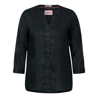 Cecil Blouses & Hemden - Dames - Blouses & Shirts - Zwart - Maat: S Linnen