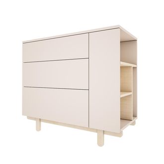 OEM Commode 3 Tiroirs Wood Luck Romy - Beige
