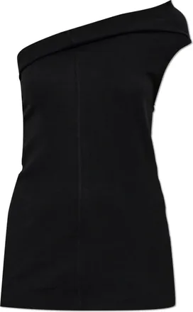 Rick Owens Overhemden, Dames, Zwart, S, Katoen, Katoenen T-shirt