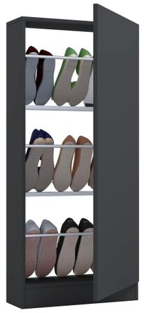 ebuy24 Ebuy24 - Vcm Gabinete De Zapatos De Madera Caj&oacute;n De Zapatos Estante De Zapatos Soporte De Zapatos Fulisa L (antracita)