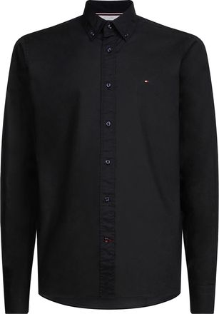 Tommy Hilfiger Overhemden Core Flex Poplin Zwart
