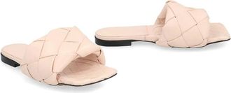 Bottega Veneta Womens Multicolor Leather Flat Sandals