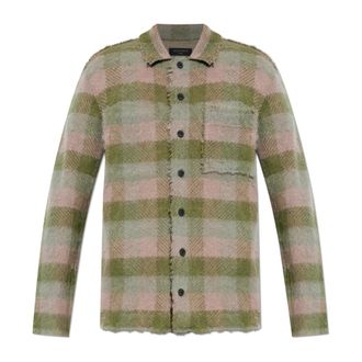 AllSaints Casual Shirts, male, Green, Size: XL Adler Shirt