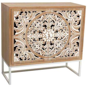 Wanderlust Deco Recibidor De Madera Blanco 85x35x80