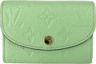 Louis Vuitton Green Monogram Empreinte Wallet (Bi-Fold) (Pre-Owned)