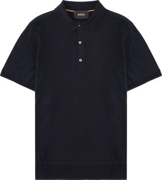 HUGO BOSS Novo Lavish Silk Three-Button Polo Shirt