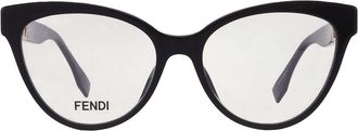 Fendi Demo Cat Eye Ladies Eyeglasses FE50026I 001 53