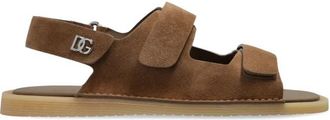 Dolce & Gabbana Su&egrave;de sandalen - Heren - Sandalen - Bruin - 40 1/2 EU - Su&egrave;de - Schoenen