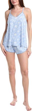 Flora Nikrooz 2Pc Petunia Print Cami & Short Pajama Set