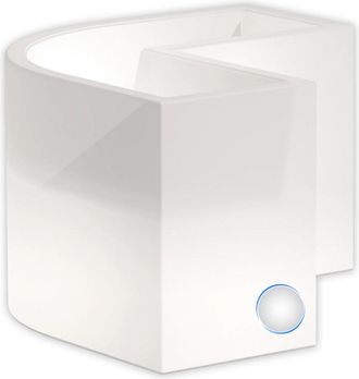 Monacis Monacis - Jardinera De Resina Luminosa Lampara Rectangular 80x80x35x72x72x27 Cm Mod. Flowerpot Angular Led Luz Blanca