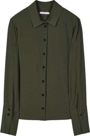 Patrizia Pepe Shirts - Dames - Overhemden - Groen - L - Overhemden