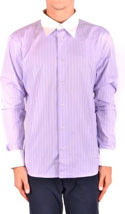 Dirk Bikkembergs Overhemd W08K6150261 - Heren - Casual Overhemden - Paars - 3XL - Overhemden