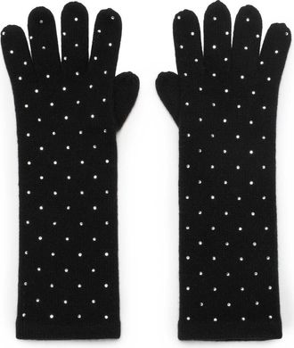Generation Love Coco Crystal Gloves in Black at Nordstrom