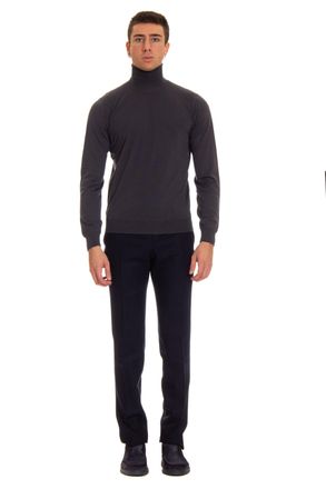 Drumohr Fine Super 140s Wool Turtleneck