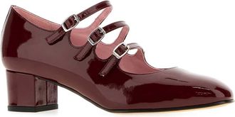 Carel Womens Burgundy Leather Kina Pumps Burgundypatent Scarpe Con Tacco High Heel Shoes