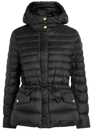 Moncler Raies Hooded Padded Nylon Jacket - Black - 4 (UK 16 / XL)
