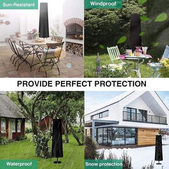 OEM Funda Para Sombrilla Oimg, Resistente A Intemperie, Impermeable, 190 Cm &times; 50 Cm &times; 30 Cm, Resistente Intemperie, Resistente Rayos Uv, Color Negro