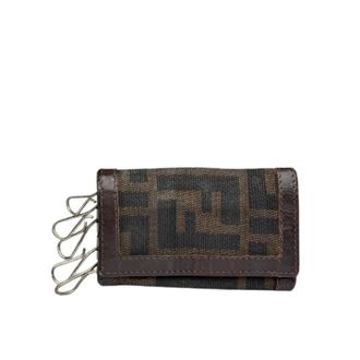 Fendi Vintage, unisex, Bruin, ONE Size, Pre-owned Canvas Sleutelhanger