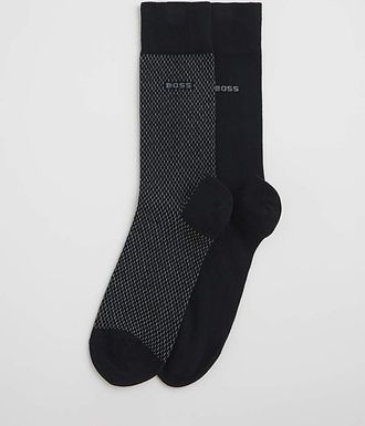 HUGO BOSS 2 Pack Sock - Black