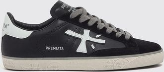 Premiata Sneakers Steven in pelle di vitello con effetto usurato