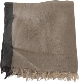Costume National Katoenen Sjaal - Dames - Sjaals - Beige - ONE Size - Katoen - Accessoires