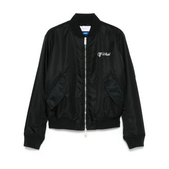 Off-white Heren, Jassen, Zwart, Maat: L Poliester