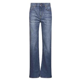 Chloé Bootcut Jeans, female, Blue, W27, Indigo Wash Straight Fit Blue Jeans