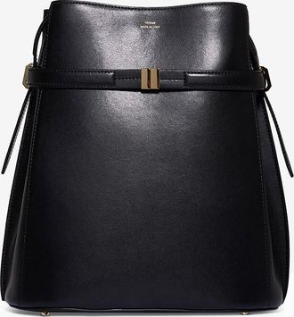 Toteme Beuteltasche aus Glattleder Belted Bucket