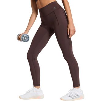 adidas Optime Workout Full Length Leggings in Aurora Coffee at Nordstrom Rack, Size Medium
