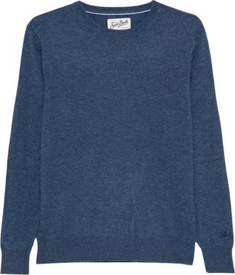 MC2 Saint Barth Su&eacute;ter Regent Merinocash - Knitwear - Hombre - Azul - XL
