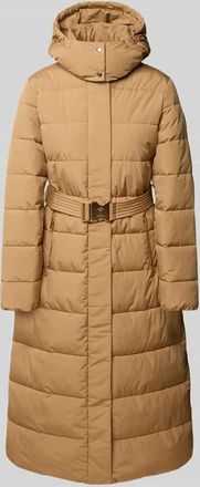 Joop Steppmantel mit Kapuze Modell Cassandra in Camel, Größe 34