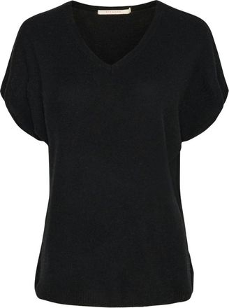 BTF-CPH Camiseta de Cachemira con Cuello en V - Knitwear - Mujer - Negro - S