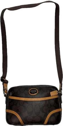 Coach Pre-owned Canvas Schoudertas - Dames - Vintage Schoudertas - Bruin - ONE Size - Vintage