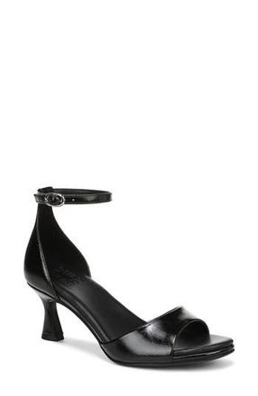 Naturalizer Jules Ankle Strap Sandal in Black Faux Leather at Nordstrom Rack, Size 9