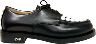 Mach & Mach Klassieke Zwarte Loafers - Dames - Veterschoenen - Zwart - 36 1/2 EU - Leer - Schoenen