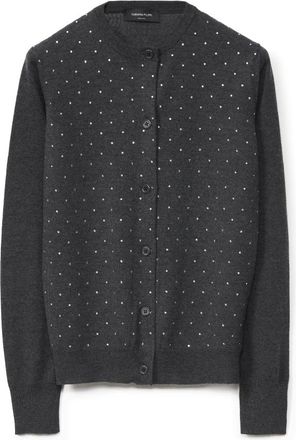 Fabiana Filippi Antraciet Cardigan - Dames - Vesten - Grijs - S - Wol - Truien & Vesten