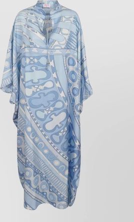 Pucci soleil print mid length draped kaftan
