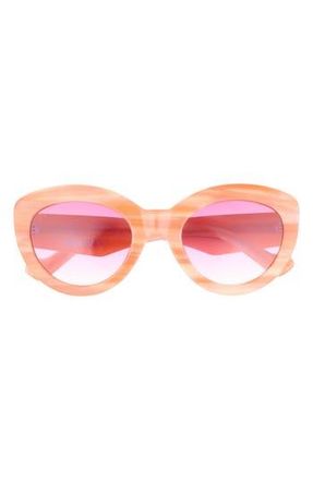 DIFF Eyewear Enid 51mm Cat Eye Sunglasses in Cream at Nordstrom Rack