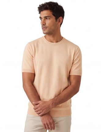 Blue industry T-shirt Blue Industry oranje ronde hals