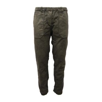 Bob Slim-fit Trousers, male, Green, L, Reversible Velvet Green Trousers