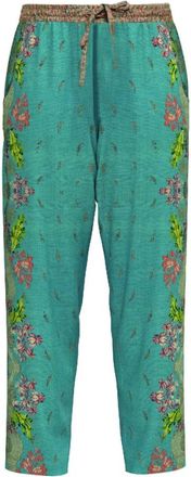Pierre-Louis Mascia Broeken, Dames, Blauw, XL, Aloe Broeken Silk