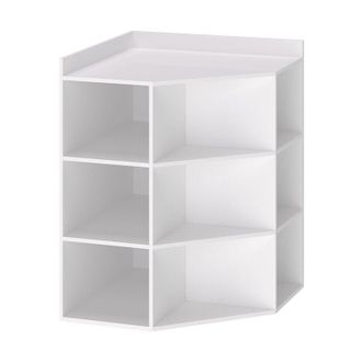 Vicco Scaffale angolare Elina, Bianco, 60 x 80 cm, Vicco