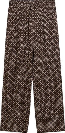 By Malene Birger Handtekening Bloemenbroek - Dames - Wijde Broeken - Bruin - M - Broeken