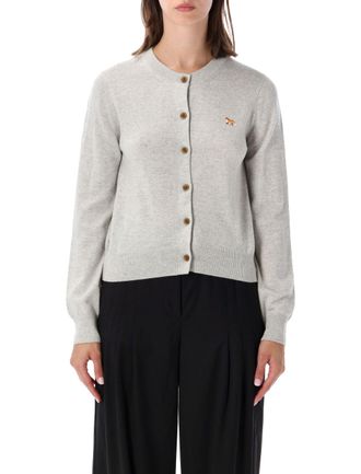 Maison Kitsun&eacute; Baby Fox Regular-Fit Merino Wool Cardigan